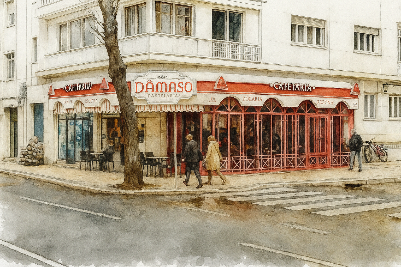 Chat imitação pastelaria antiga